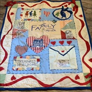 NEW w/ tags “Family Forever” blanket